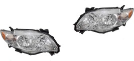 Headlights For Toyota Corolla 2009 2010 Left Right Pair Base / CE / L /L... - $158.91