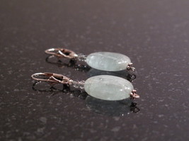 Silver Aquamarine and Crystal Earrings - £20.04 GBP