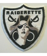 Las Vegas Raiders Raiderette Embroidered PATCH~4&quot; x 3 5/8&quot;~Iron or Sew O... - £3.89 GBP