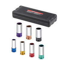 VEVOR Lug Nut Impact Socket Set, 1/2 inch Drive Metric 6-Point Deep Sock... - $27.99