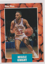 Negele Knight University of Dayton Guard 1990 Star Pics. Card # 55 Near Mint - $1.62