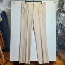 Men&#39;s VTG 1990s Tan Polyester Western Pearl Snap Pants 34 38 40 42 44 46 - £15.66 GBP