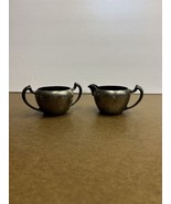 Vintage Silver Plated Sugar Bowl And Creamer Set - No Lid - $14.93