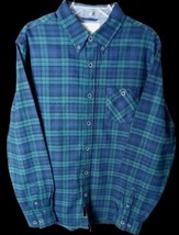 Original Weatherproof Men&#39;s Shirt Size Long Sleeves Button Down Plaid Pockets - £14.24 GBP