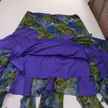 Added Dimensions Women's Green/Purple Buttom Pleated Skirt Size 3X (26/28W) image 8