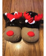Christmas Moose Slippers Size Small Ships N 24h - $562.22 MXN
