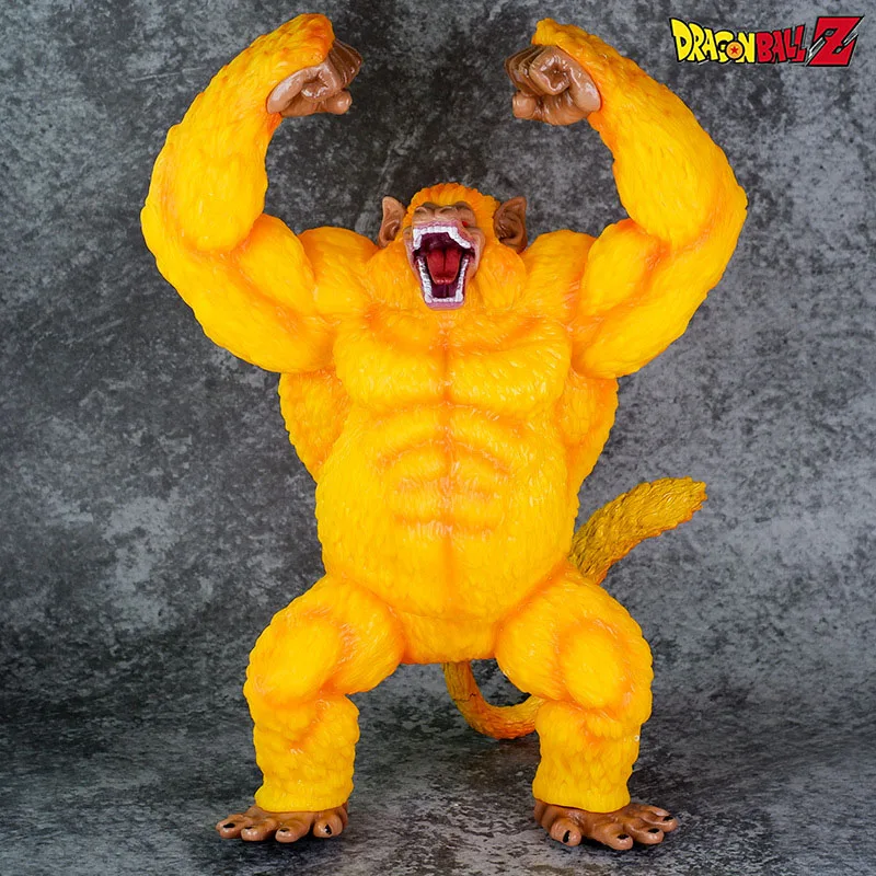 40cm Dragon Ball Anime Oversized Golden Ape Gorilla Son Goku Figure Pvc Model - £56.22 GBP+