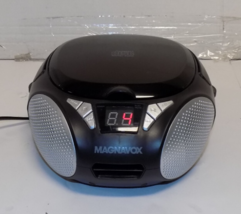 Magnavox MD6924 Portable CD Boombox AM FM CD-R/CD-W Black With Power Cord - $23.50