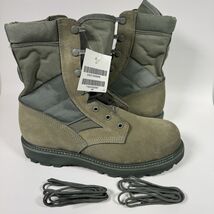 UFCW 8430 Green Leather Combat Boots Steel Toe Mondo PT Men&#39;s Sz 8 W New - €49,86 EUR