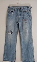 American Eagle Bootcut Distressed Patchwork Jeans Men&#39;s Size 28x30 - $513.43 MXN