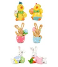 Easter Miniature Figurine Fairy Garden Craft Supply Accents Easter Bunny Chicks - £1.93 GBP