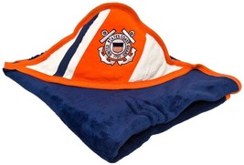 Licensed US Coast Guard Racing Stripe Plush Baby Blanket: Cloud-Like Comfort - £23.23 GBP