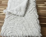 Restoration Hardware White Toddler Baby Nursery Quilt 100% Cotton - $37.99