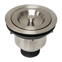 Stainless Steel (3.5) Sink Strainer Basket Ball Lock Rubber Stopper - $19.80