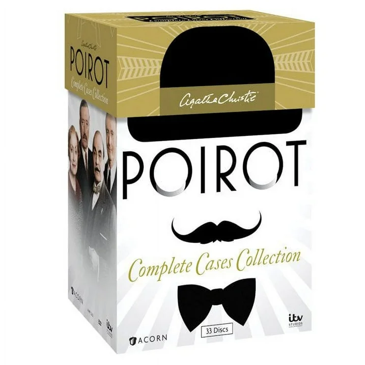 Agatha Christie's Poirot: Complete Cases Collection (DVD 33-Disc Box Set NEW) - $37.95