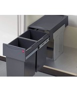 Kitchen Cabinet Double Waste Bin HAILO Tandem Under The Sink 30L 2 x 15 ... - $164.16