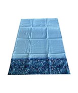 Queen Size Pillowcase Handmade Cotton Blue Flowers Ditzy 20” x 30” - $147.62 MXN