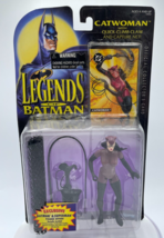 Legends of Batman: Catwoman Action Figure Kenner 1994 &amp; Trading Card Vintage - £5.95 GBP