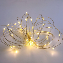 Pack 2 Indoor Battery-Operated Led String Lights with Timer,Mini Leds Fa... - $24.86