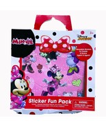 Minnie Mouse Stickers Fun Pack Activity Set Reusable Birthday Party Favo... - $4.95