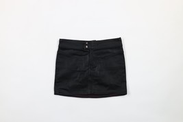 NOS Vintage Y2K Von Dutch Womens XS Spell Out Stretch Denim Mini Skirt B... - $49.45