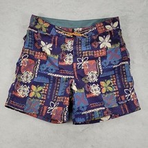 Patagonia Board Shorts Surf Swim Boardshorts Size 36 Floral Batik Multic... - $23.02