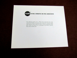 FIRST APOLLO &amp; FIRST INTERNATIONAL MANNED SPACE MISSIONS NASA LITHO PHOT... - £93.44 GBP