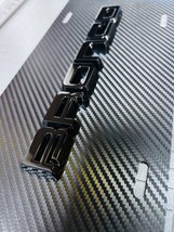 3D Bronco Glass Black Carbon Fiber License Plate  Aluminum Universal All... - $1,610.94 MXN