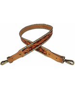 1 1/2" Wide Western Handcrafted Floral Tooled Turquoise Laced Full-Grain - $39.59