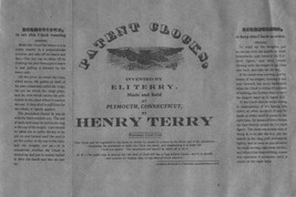 CLOCK LABELS HENRY &amp; ELI TERRY REPRODUCTIONS - £5.77 GBP
