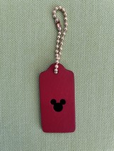 NWOT/COACH X DISNEY/MICKEY MOUSE/EARS/HANG TAG/RED &amp; Black - £47.18 GBP