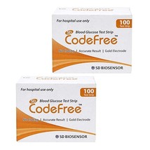 SD Codefree Blood Glucose Test Strips (Pack-200) - Glucometer strips - £24.12 GBP