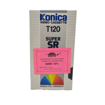 Konica Super SR T-120 VHS Tapes Blank Video Cassettes New Sealed - £6.94 GBP