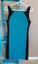 B Smart Teal and Black Color Block Dress New with Tags Size 8 - £7.92 GBP