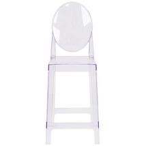 SuperDiscountMall Premium Quality Oval Back Ghost Counter Stool OW-GHOST... - $161.59