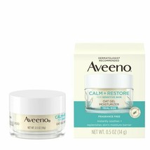 Aveeno Calm + Restore Oat Gel Face Moisturizer, Sensitive Skin, 0.5 oz.. - £31.64 GBP