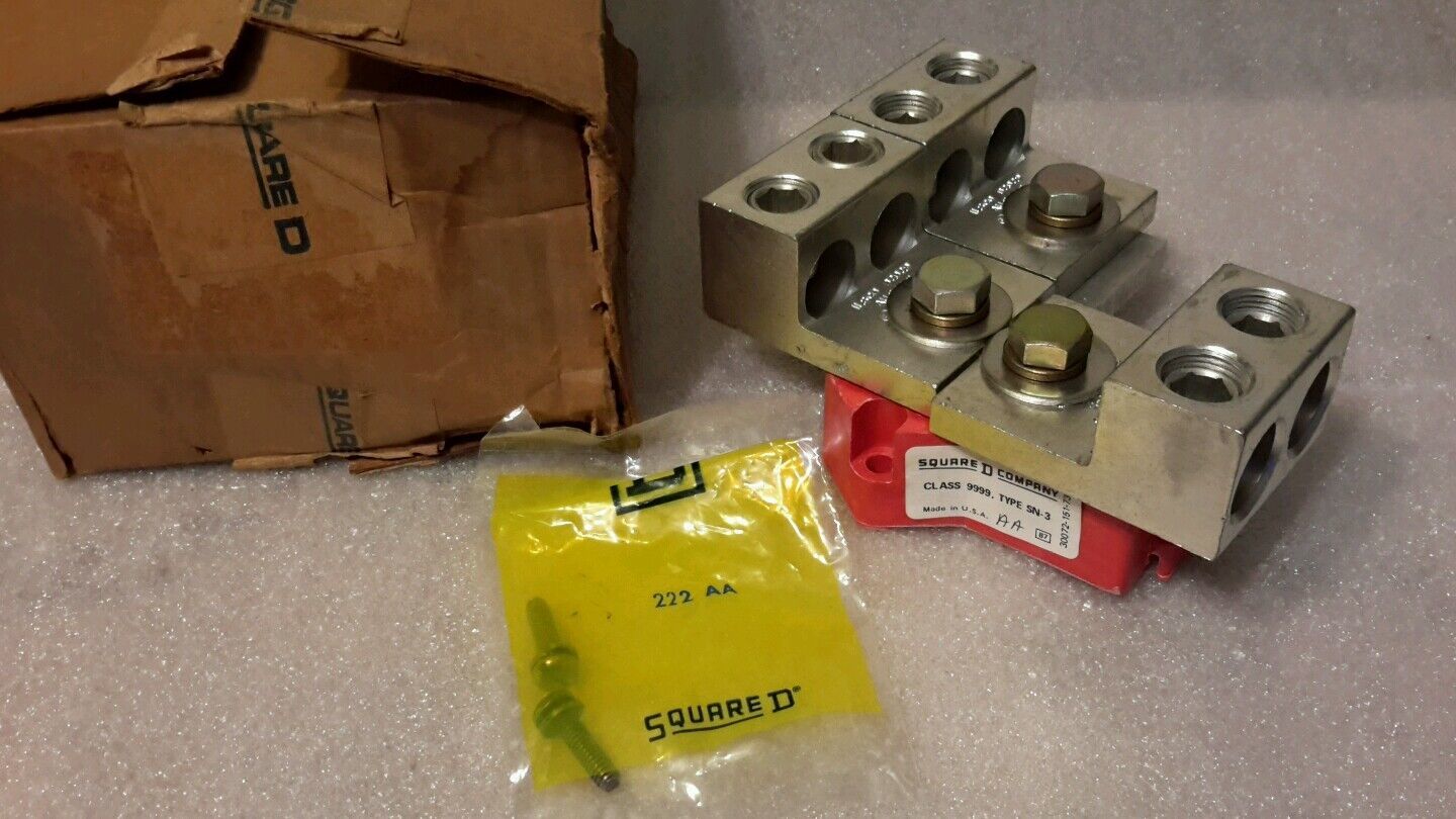 SQUARE D 9999-SN-3 CONTACT STARTER TERMINAL 9999SN3 NEW NOS $399 - $140.84