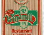 The Windmill Restaurant &amp; Country Store Menu Rainbow Blvd Salida Colorado  - $21.78