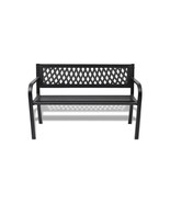 Online Gym Shop Outdoor Patio Bench Steel Black - $4,331.82 MXN
