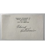 Chuck Hutchison Autographed Signed Vintage 3x5 Signature Page - Football... - $20.71 CAD
