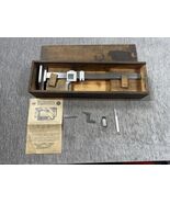 Vintage L.S. Starrett Vernier Height Gage 12&quot; No 454-12 Wood Case Made I... - $137.96 CAD