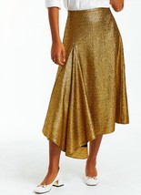 Mestiza New York syrah tweed skirt in Gold Metallic Tweed - size 4 - $194.04