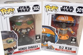 Disney Star Wars Galaxys Edge Landing - DJ R3X + Hondo Ohnaka Funko Figures 2019 - £31.47 GBP