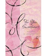 For You Sweetheart With Love - Valentines Greeting Card - V2203-8 - $51.41 MXN