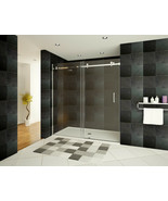 44-48&quot;Wx76&quot;H Semi-Frameless Sliding Shower Door ULTRA-B Brushed Nickel L... - £501.20 GBP
