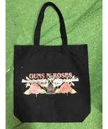 NEW Guns n Roses Tote Bag Black &amp; Red 100% Cotton Canvas Black Red 16&quot; x... - $190.55 MXN