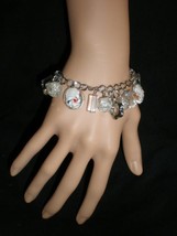 New Gypsy Boho Chic  Beads Charms Hearts Chain Bangle Bracelet  - £3.97 GBP