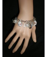 New Gypsy Boho Chic  Beads Charms Hearts Chain Bangle Bracelet  - £3.98 GBP