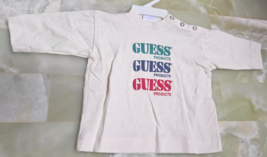 Rare 90s Vintage Baby GUESS Colors Long Sleeve T Shirt Size 9 Month - £12.02 GBP