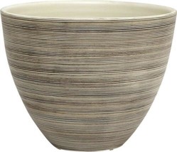 Planter Cachepot Vase SABBIA TOSCANA Tuscan Italian Round Fully Glazed Satin - £470.82 GBP